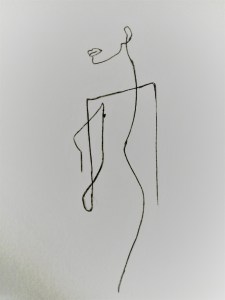 easy line art of women