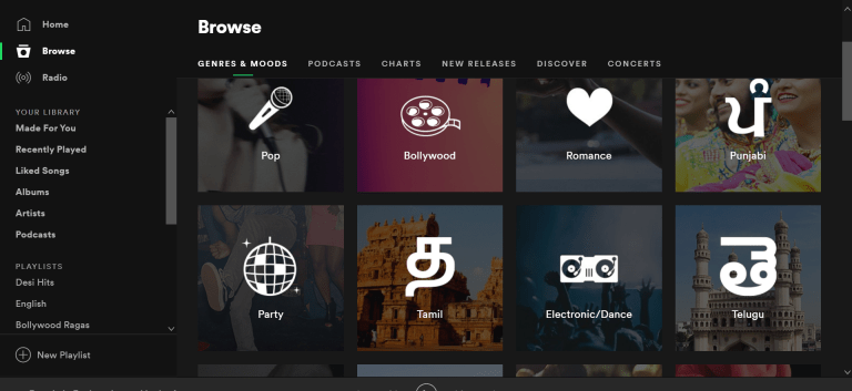 Spotify - productive app